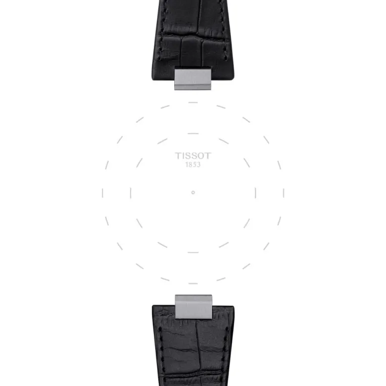 Tissot PRX ranneke, 12 mm, musta nahka, T852047562