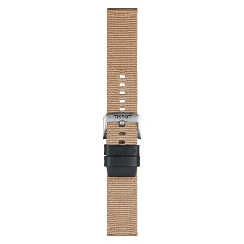 Tissot ranneke, 22 mm, beige kangas, T852046752