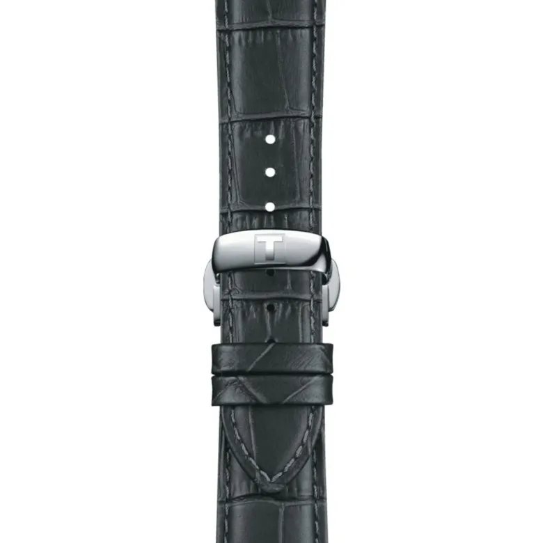 Tissot ranneke, 21 mm, harmaa nahka, T852045750