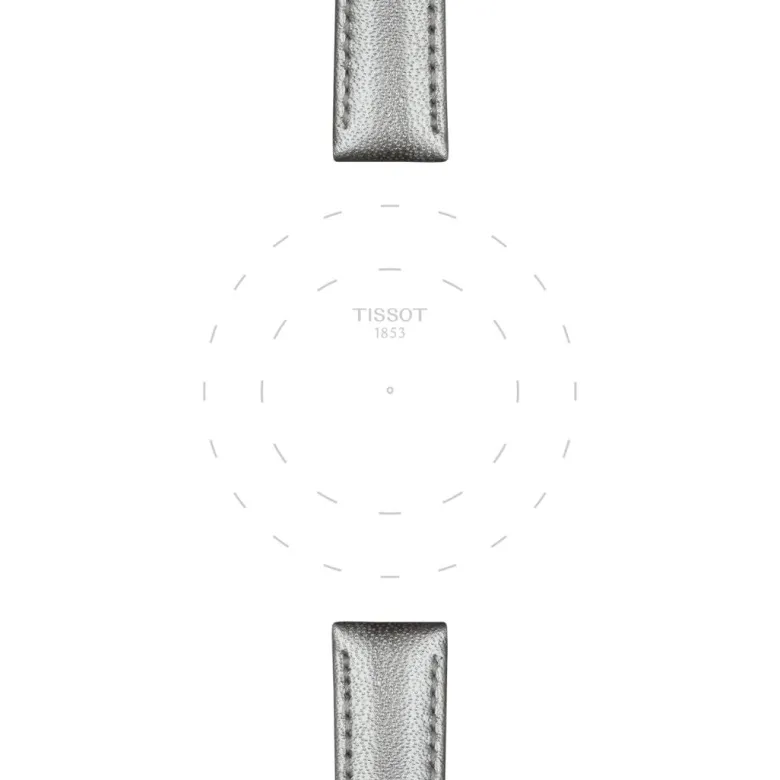 Tissot ranneke, 16 mm, harmaa nahka, T852047129