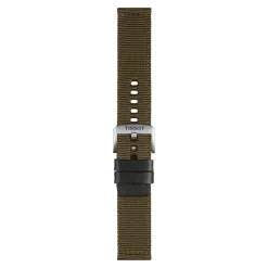 Tissot ranneke, 22 mm, khakinvihreä kangas, T852046756