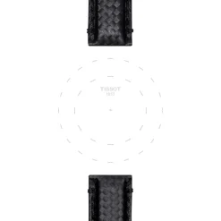 Tissot ranneke, 20 mm, musta kangas, T852046829