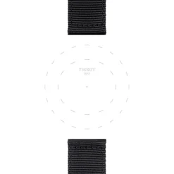 Tissot ranneke, 22 mm, musta kangas, T852046769