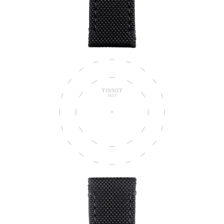 Tissot ranneke, 21 mm, musta kangas, T852043157
