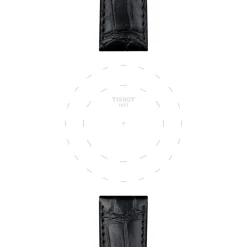 Tissot ranneke, 20 mm, musta nahka, T852043012