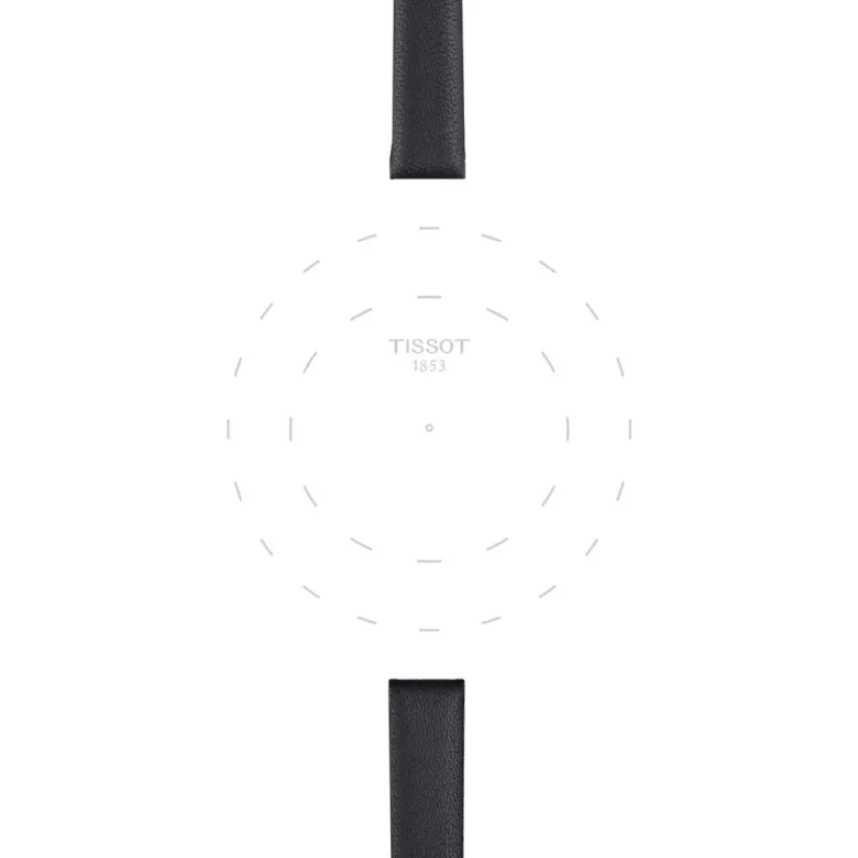 Tissot ranneke, 9 mm, musta nahka, T852043159