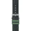 Tissot ranneke, 22 mm, musta nahka ja vihreä silikoni, T852046787