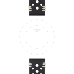 Tissot ranneke, 22 mm, musta nahka, T852046810