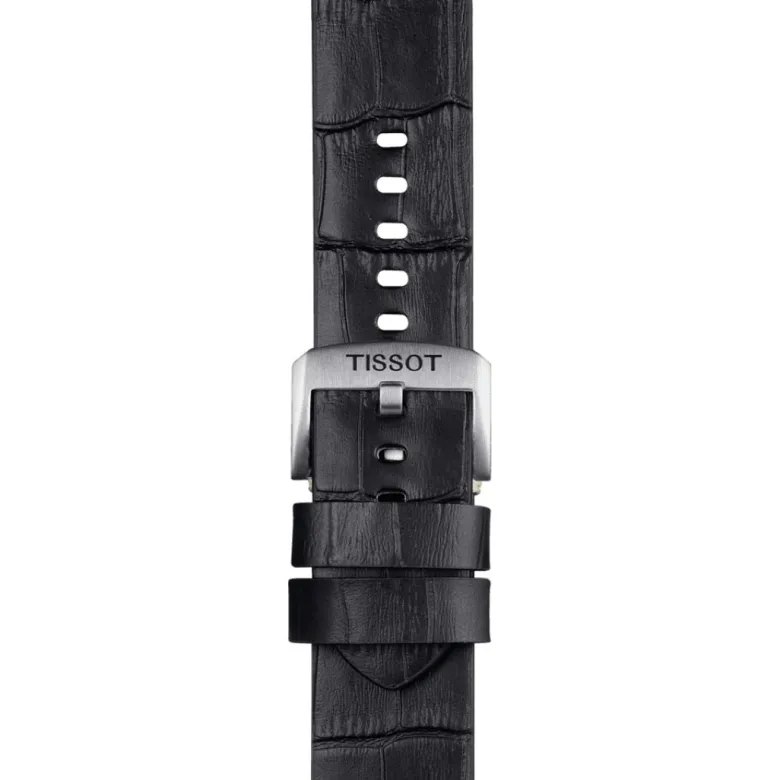 Tissot ranneke, 22 mm, musta nahka, T852046775