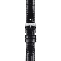 Tissot ranneke, 15 mm, musta nahka, T852043622