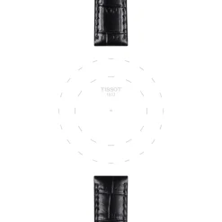 Tissot ranneke, 15 mm, musta nahka, T852043622