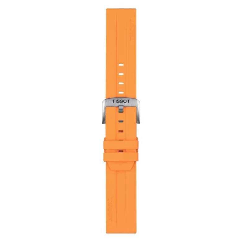 Tissot ranneke, 22 mm, oranssi silikoni, T852047918