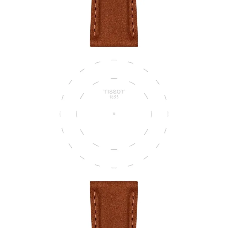 Tissot ranneke, 21 mm, ruskea nahka, T852048229