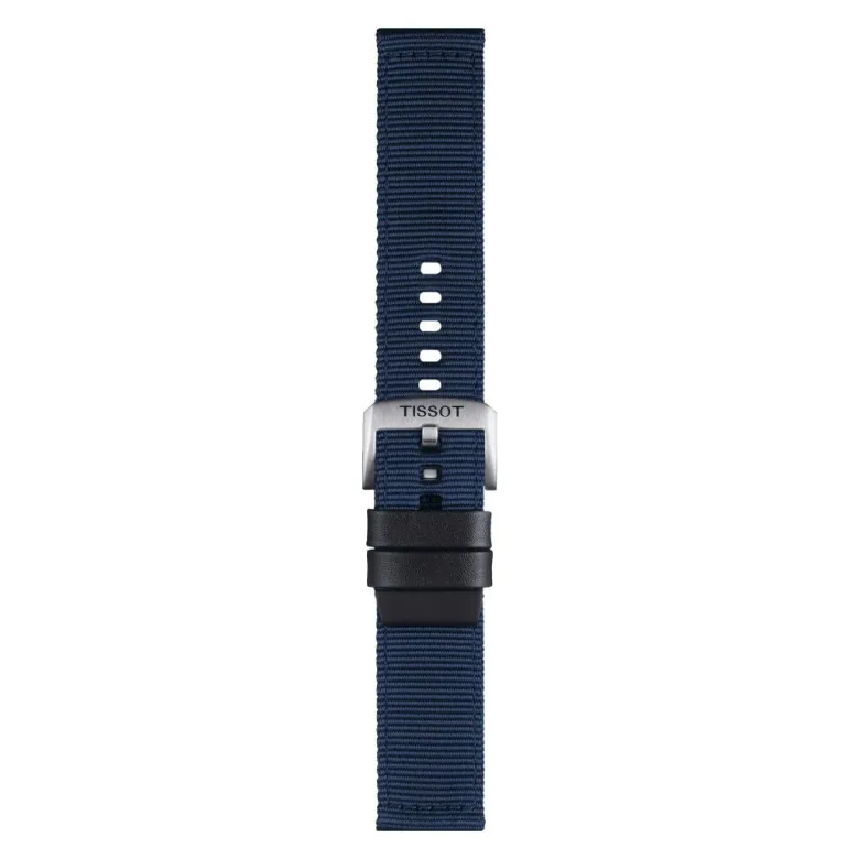 Tissot ranneke, 22 mm, sininen kangas, T852046754