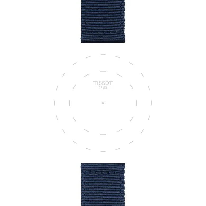 Tissot ranneke, 22 mm, sininen kangas, T852046754