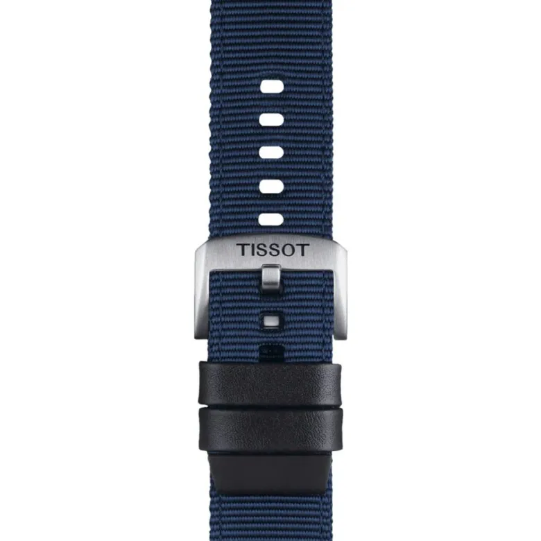 Tissot ranneke, 22 mm, sininen kangas, T852046754