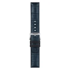 Tissot ranneke, 22 mm, sininen nahka ja musta silikoni, T852046765
