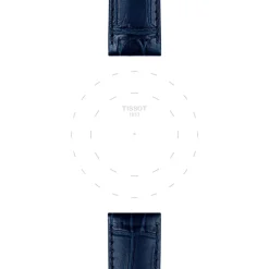Tissot ranneke, 20 mm, sininen nahka, T852041534
