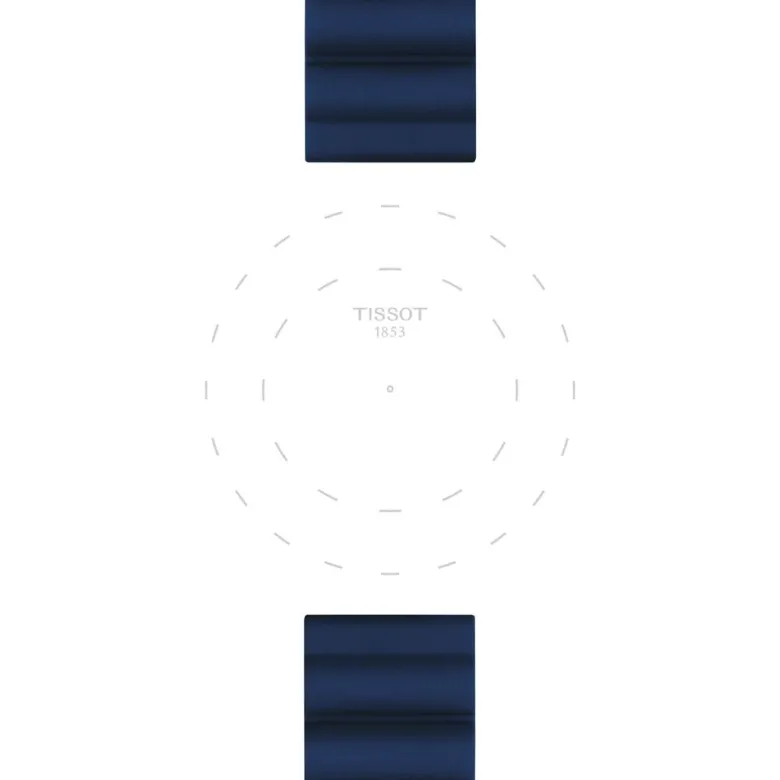 Tissot ranneke, 22 mm, sininen silikoni, T852047175