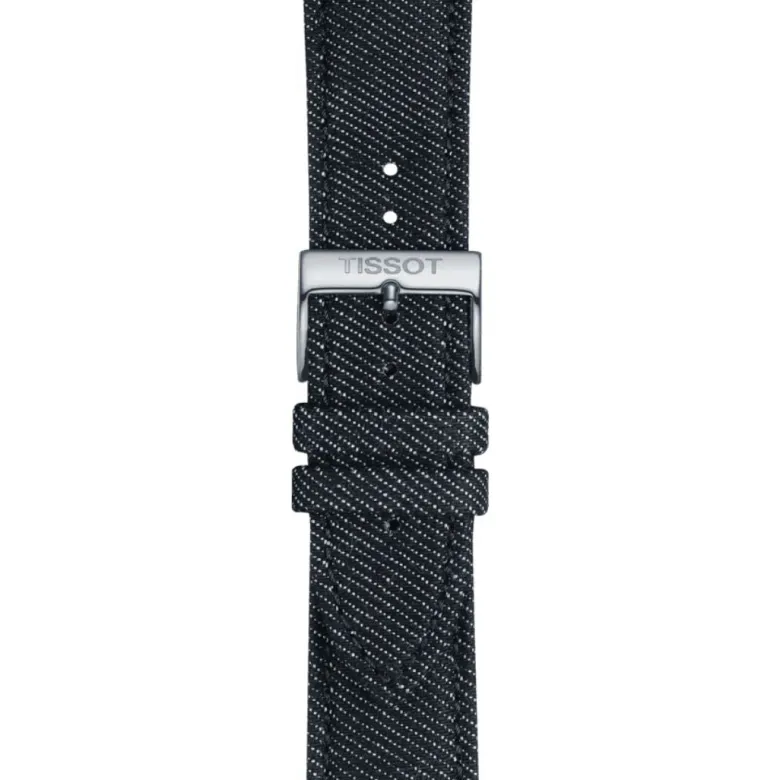 Tissot ranneke, 22 mm, tummansininen kangas, T852046779