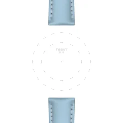 Tissot ranneke, 18 mm, vaaleansinistä nahkaa, T852048148