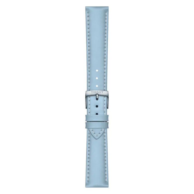 Tissot ranneke, 18 mm, vaaleansinistä nahkaa, T852048148