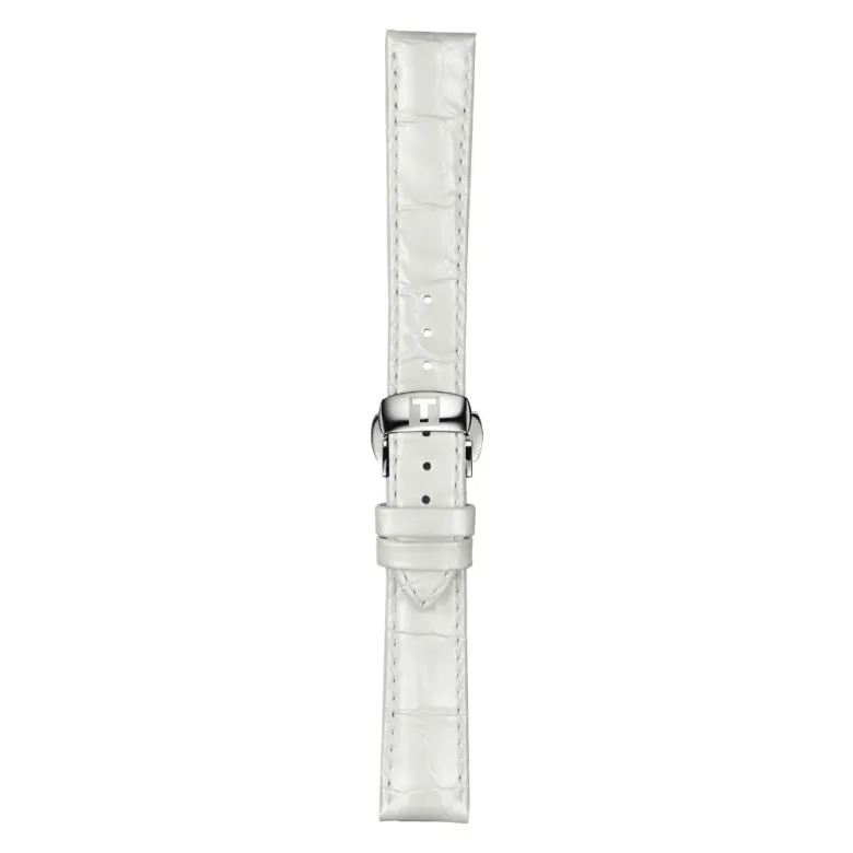Tissot ranneke, 16 mm, valkoinen nahka, T852036795