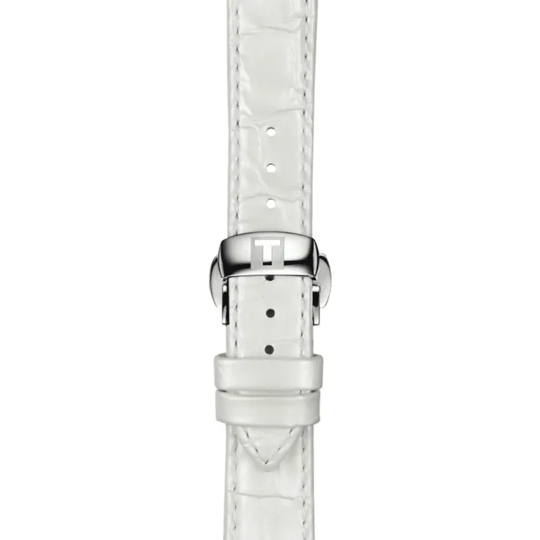 Tissot ranneke, 16 mm, valkoinen nahka, T852036795