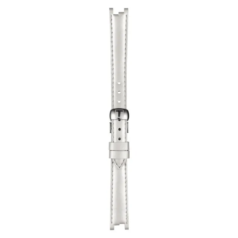 Tissot ranneke, 12 mm, valkoinen nahka, T852036540