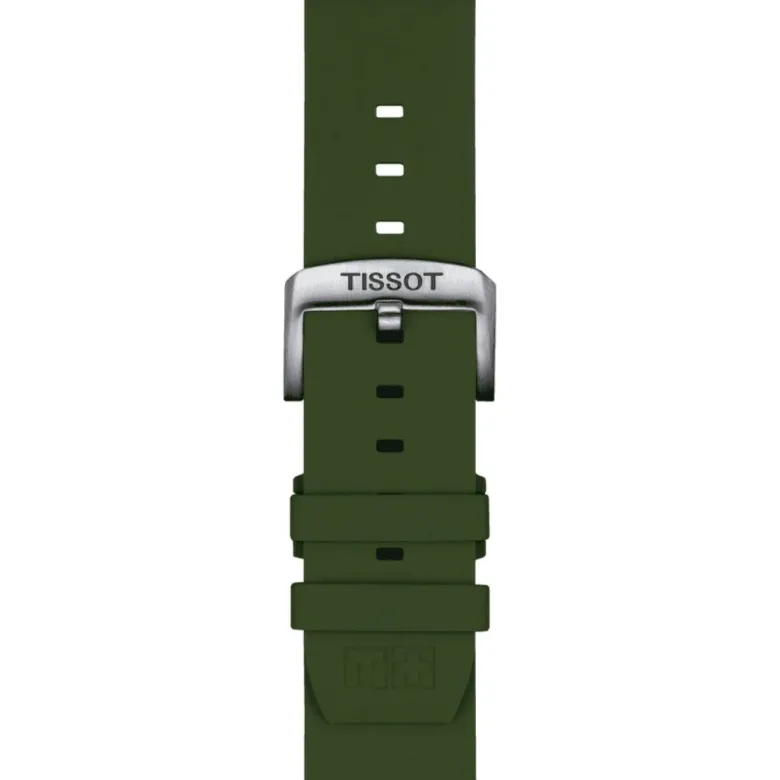 Tissot ranneke, 22 mm, vihreä silikoni, T852047177