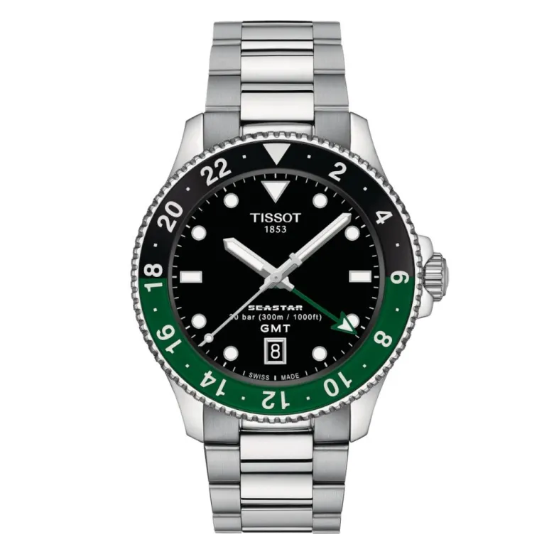 Tissot Seastar 1000 Quartz GMT, T1208521105100 rannekello