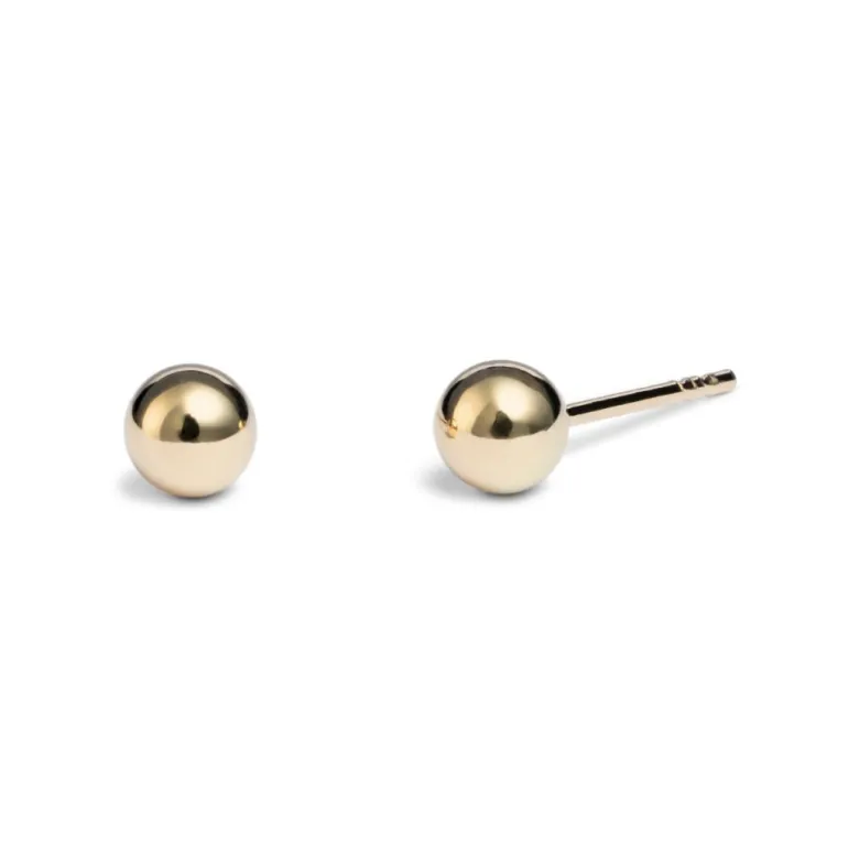 Vittoria kultaiset pallokorvakorut, 3,5mm pallo, keltakultaa