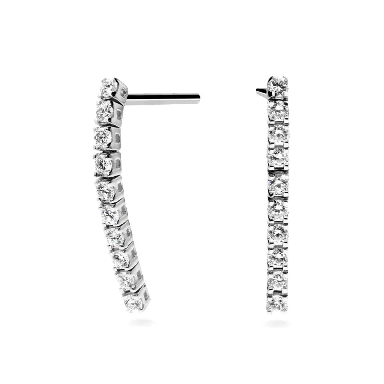 Vittoria timanttikorvakorut 0,35ct, valkokultaa